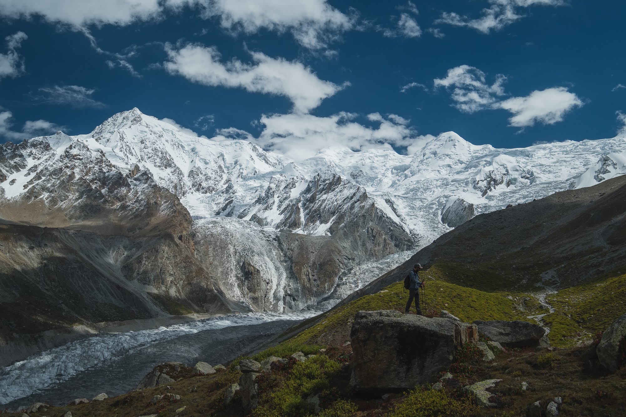 Trekking in mountains