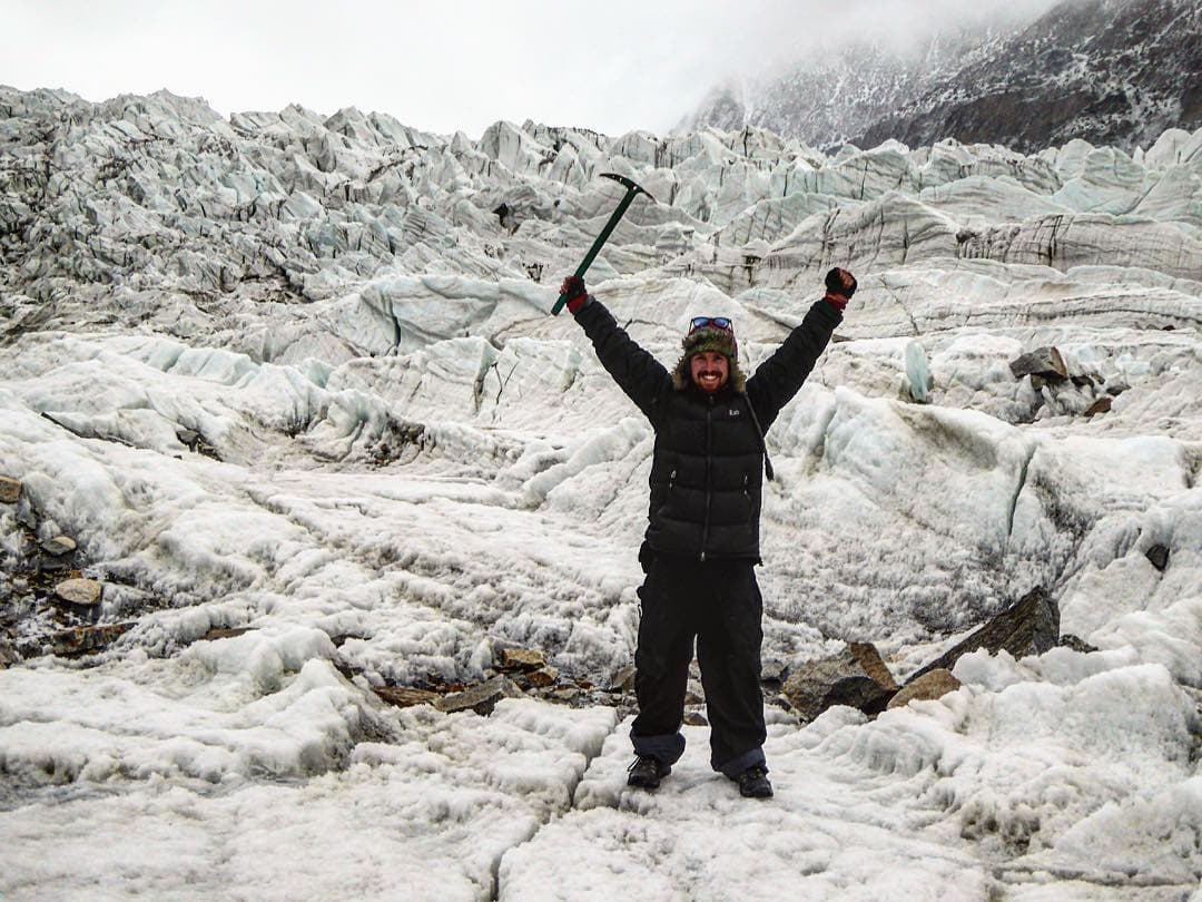 will on a glacier in pakistan