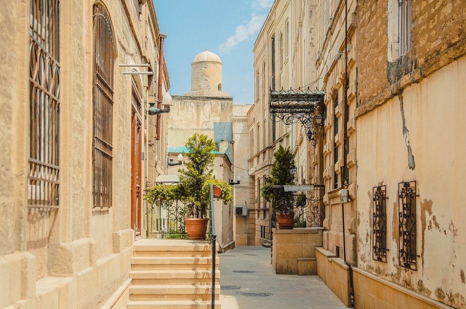 beautiful street in azerbaijan