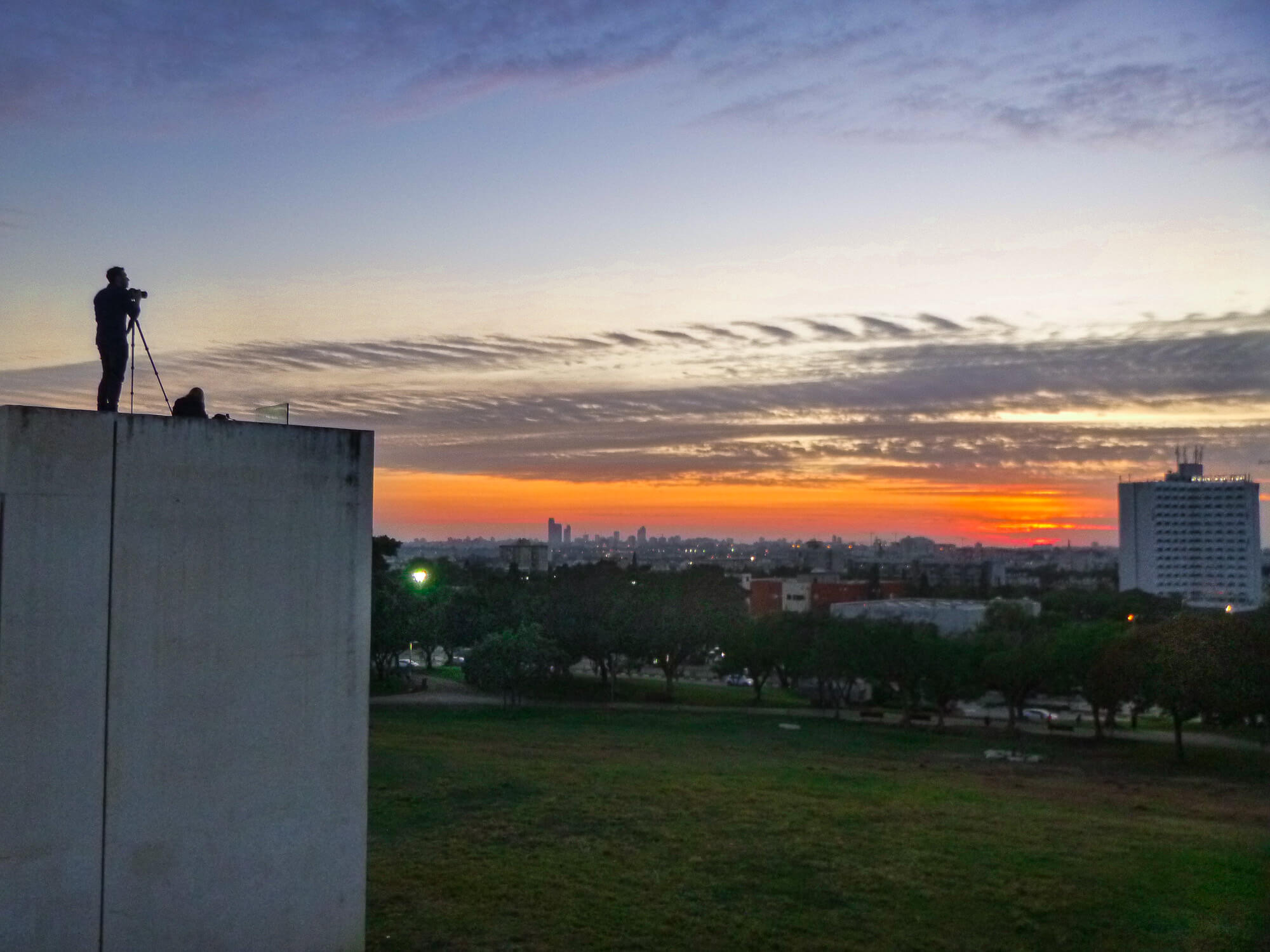 Traveling with a camera and taking sunset shots