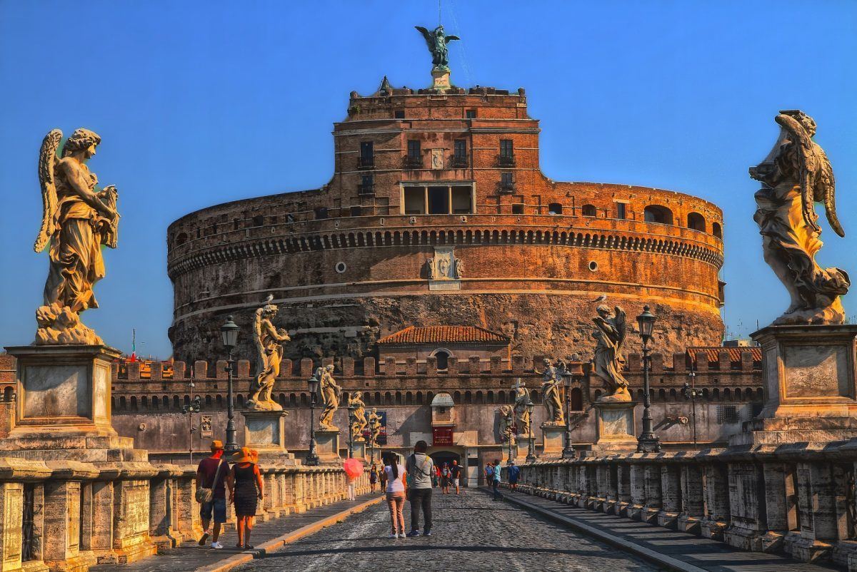 saint angelos castle in rome italy