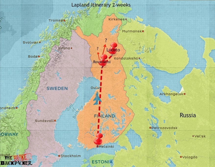 lapland travel itinerary