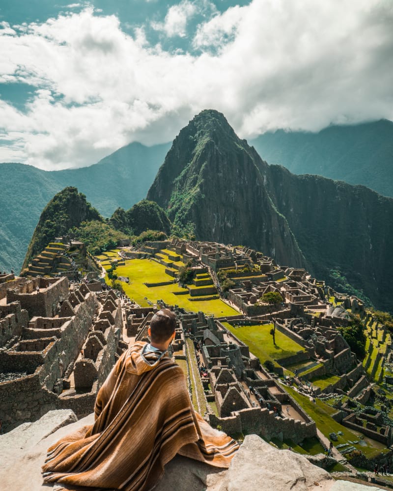 visiting macchu pichu in peru