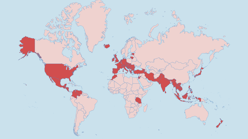 countries visited by will hatton